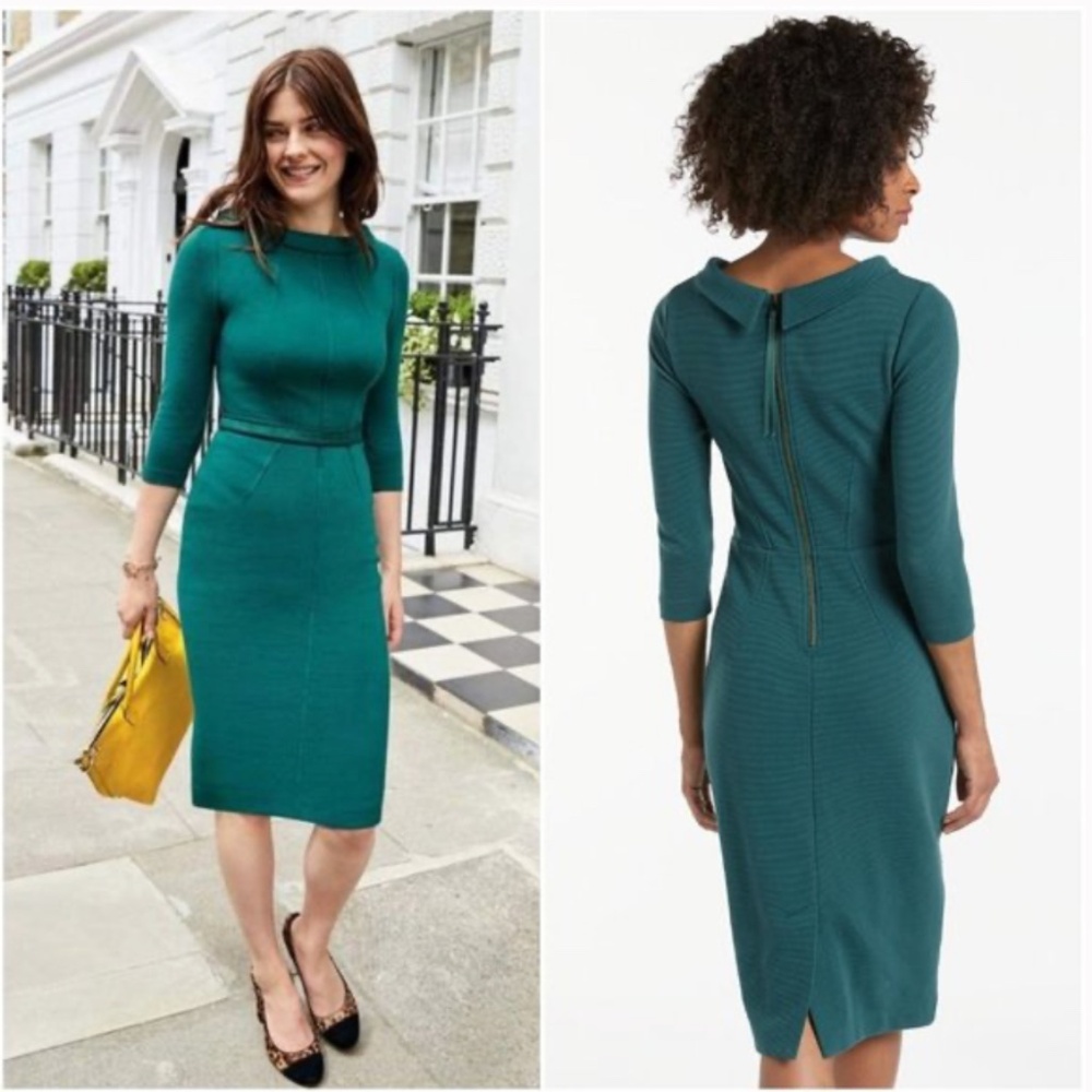 Boden Teal Midi Dress